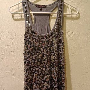Almost Famous sequin tank top